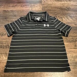 Under Armour Black Polo with Performance Fabric